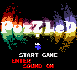 Puzzled title screen for GameBoy Color